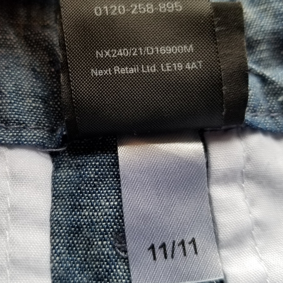 2011 nwt NEXT Direct 5-6 years boy girl chambray overalls - Picture 9 of 15